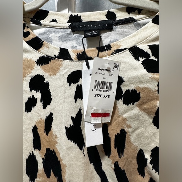 NWT Sanctuary Replay Cotton Printed T-Shirt Dress - Picture 8 of 9